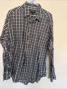 Polo by Ralph Lauren Navy and White Gingham Button-Down Shirt